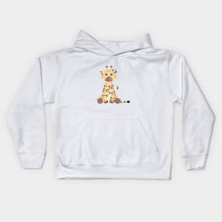 Christmas Giraffe Kids Hoodie